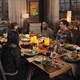 (Nelson Franklin, Hannah Simone, Zooey Deschanel, Lamorne Morris, Jake Johnson, Peter Gallagher, Max Greenfield) (Ray Mickshaw/FOX)